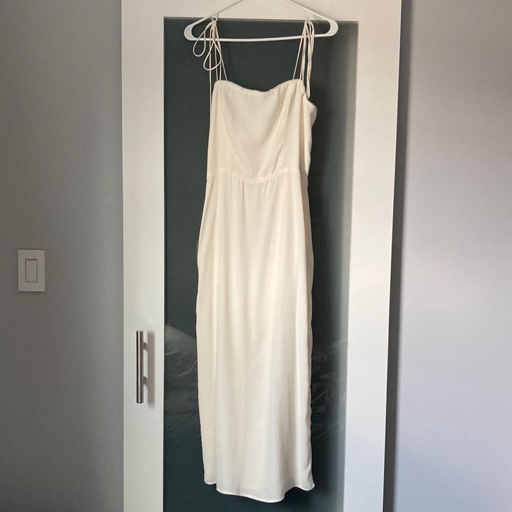 Reformation Savona dress in ivory